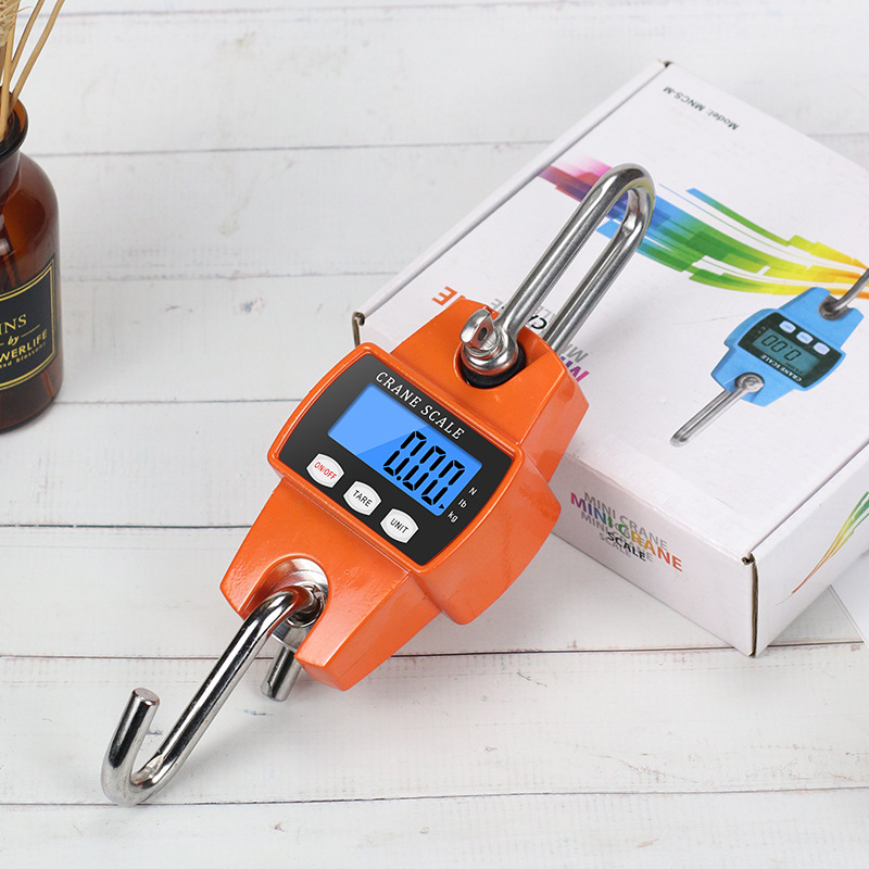 Portable 300kg Electronic Weighing Scale Industrial Precision Small Metal Hook Scale Handheld Weighing Scale