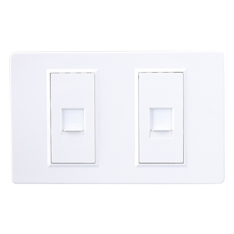 Transfronteriza EE. UU. Tailandia Taiwán 118 estándar Americano Gigabit teléfono doble ordenador socket panel AMP red socket cable