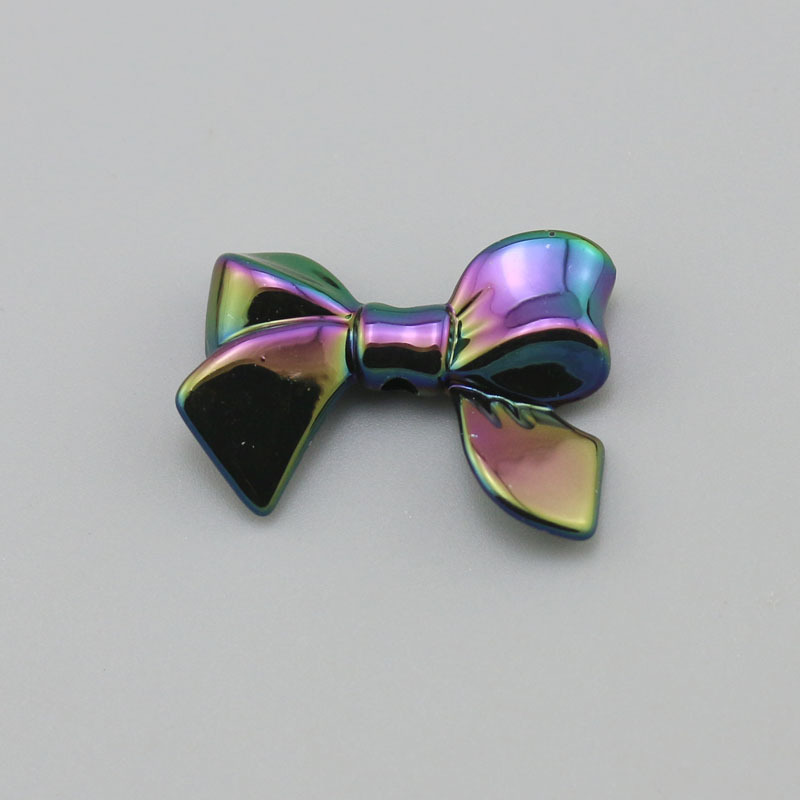 1 Piece 24 * 34mm Hole 3~3.9mm Arylic Bow Knot Pendant display picture 18