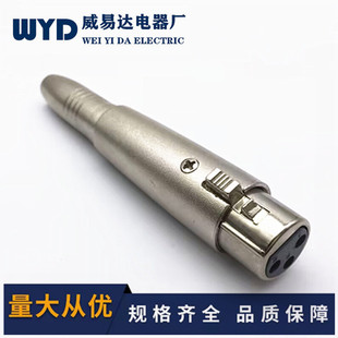6.5mm female to Cannon female to Cannon adapter female to microphone female to 6.35 female