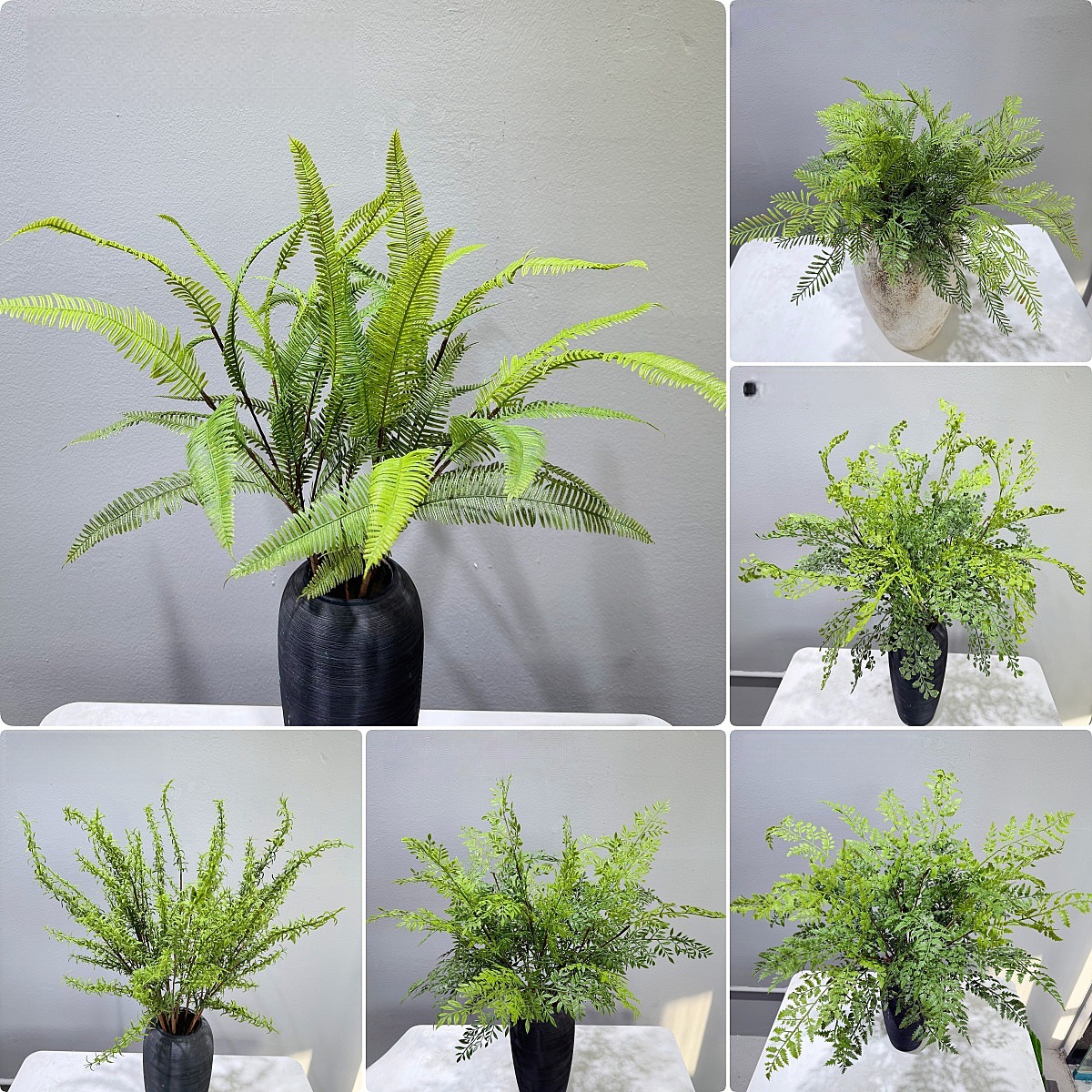 仿真草蕨类人造植物铁线蕨迷迭香蕨叶假草插花花材绿植微景观造景