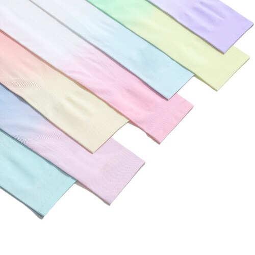 Ice sleeve sun protection sleeves for women in summer UV protection ice silk sleeves for men and women arm guards hand sleeves gradient color sleeves wholesale