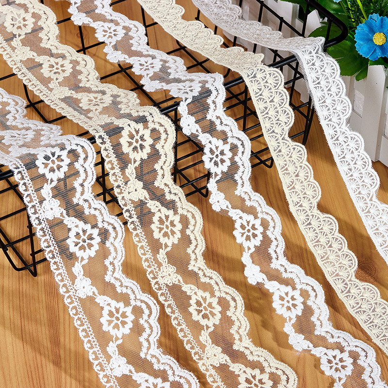 天缘花边宽2.6-5.2cm女装童装宠物服饰洛丽塔礼服礼物盒装饰辅料