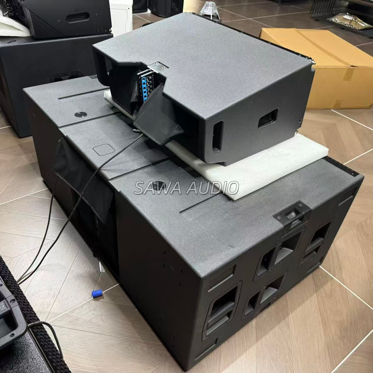 Doble 10 pulgadas de alta potencia matriz lineal escenario de sonido profesional al aire libre concierto altavoces de bar