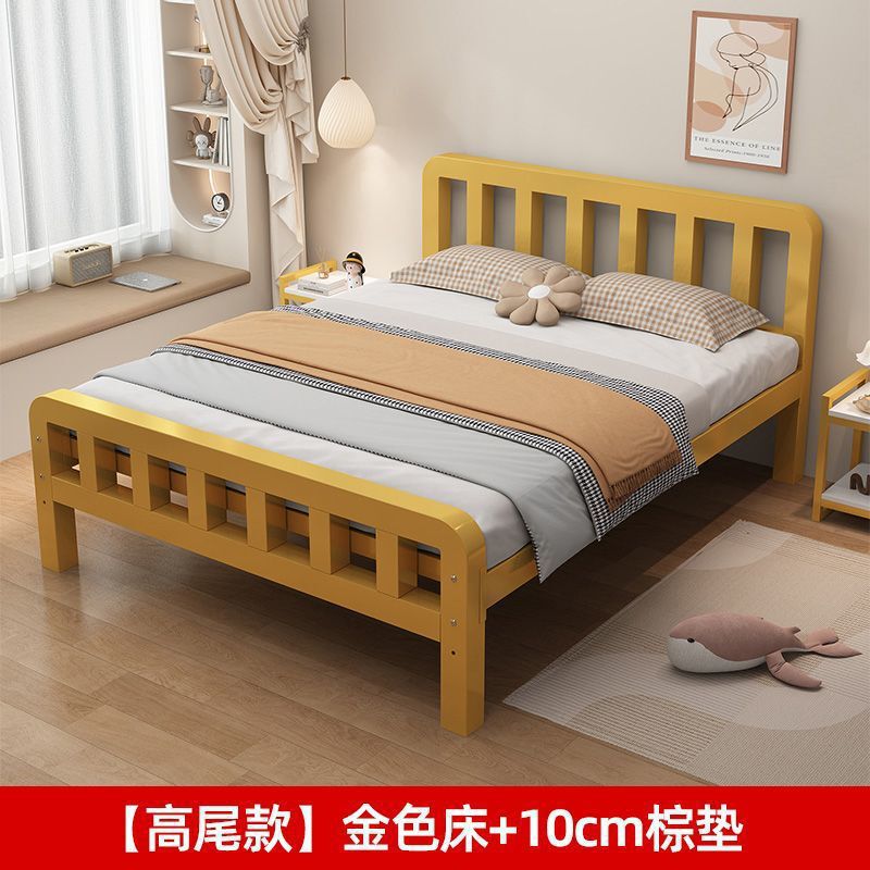 铁艺床双人床1.5米欧式家用1.8铁床单人不锈钢出租房铁架批发|undefined