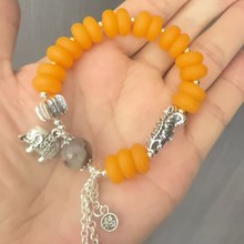 复古民族风新中式仿蜜蜡流苏手链民族风古风时尚送闺蜜手饰品礼物