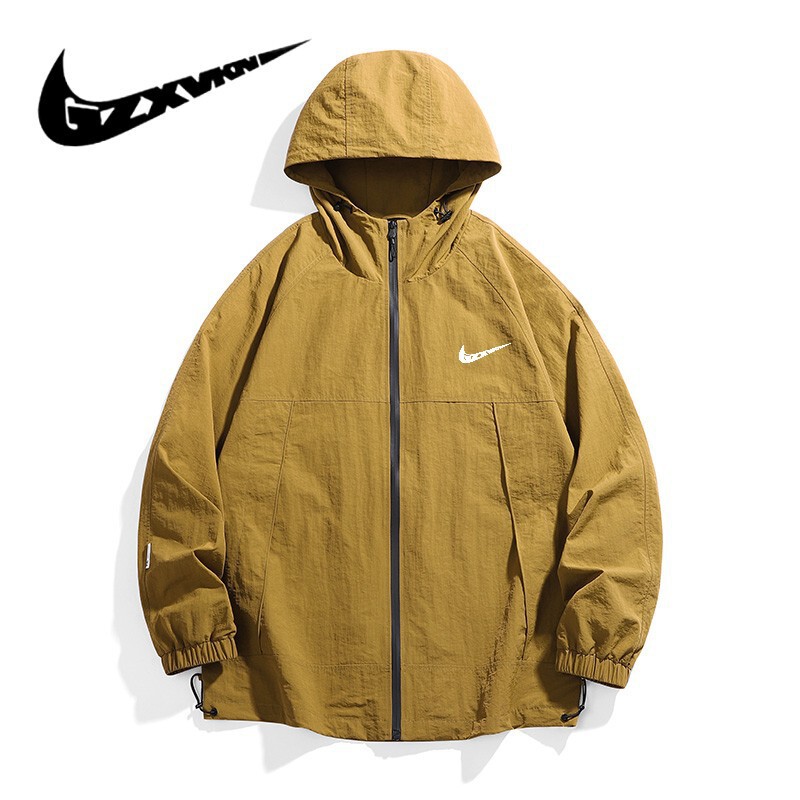 Men's 2025 Autumn Mountain Style Workwear Outdoor Windproof Hooded Jacket Men's Couple Sports Casual Hong Kong Style Jacket Women