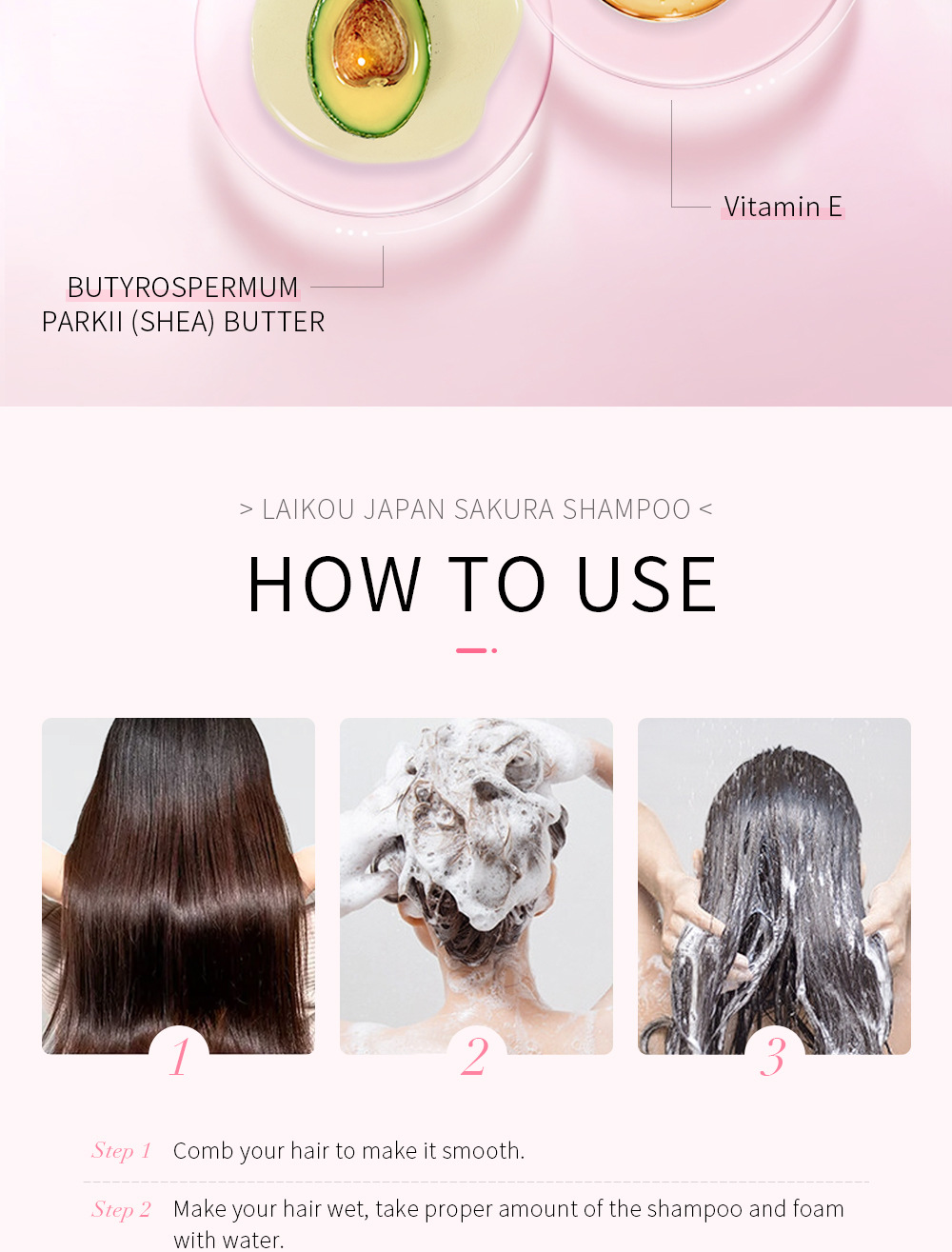 LAIKOU Sakura Shampoo cleanses hair, provides soft, smooth and refreshing hair with a lingering fragrance. Wholesale from the manufacturer undefined