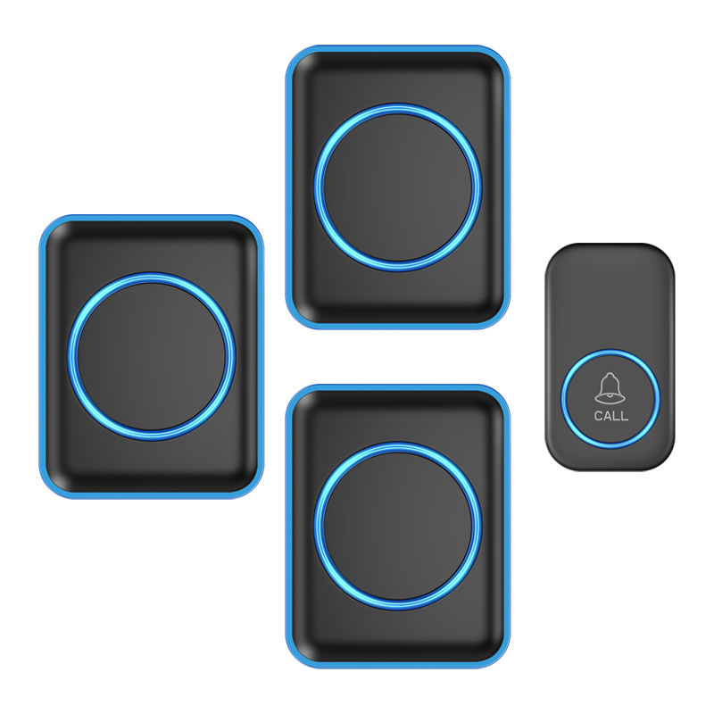 智能无线门铃家用不用电池 插电 门铃远距离一拖三老人防水呼叫器