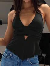 P 60197 Halter Hollow Camisole �Ҳ��οյ�������