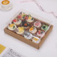 Direct selling kraft paper Jiugongge picnic box 12-grain hot pot take-out packing box cupcake box transparent thick