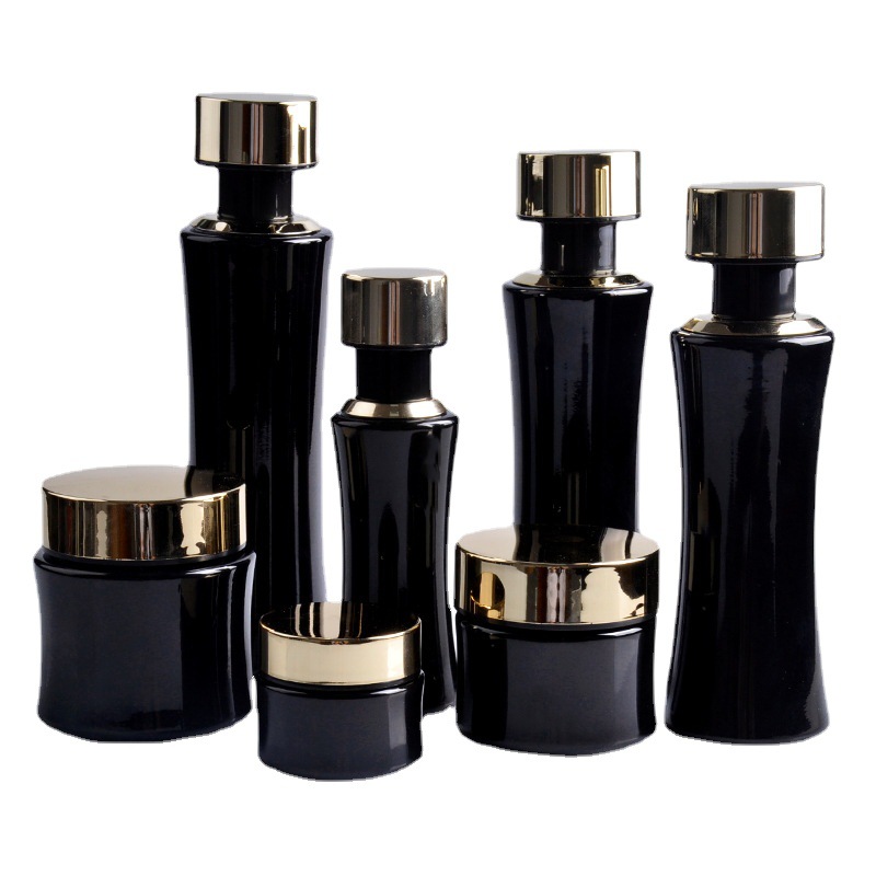 厂家直销 化妆品玻璃 套装瓶 护肤品水瓶 乳液精华膏霜分装瓶