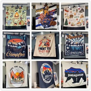 Power factory Amazon wish AliExpress tapestry digital printed tapestry shawl Wall sitting blanket background cloth