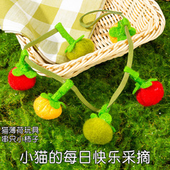 猫玩具番茄逗猫串耐咬猫咪玩具自嗨解闷神器带铃铛猫玩具猫咪用品