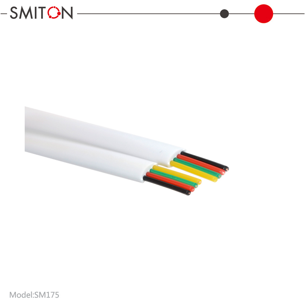 工厂直销 环电话线RJ11-6P4C电话线 BC白色四芯电话