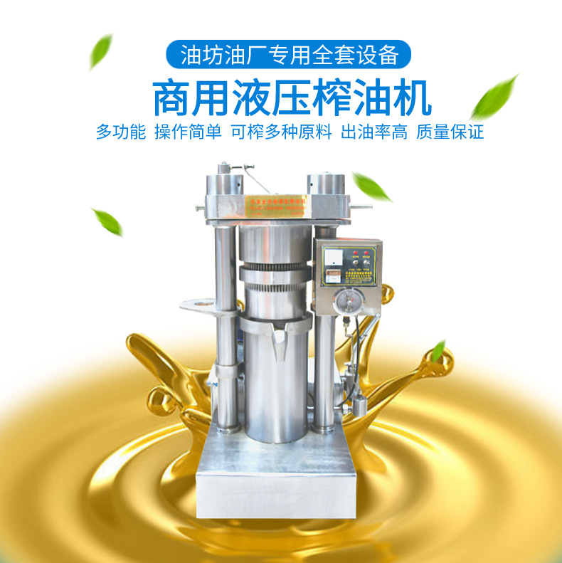 乐发商用农村炸油机油坊全套榨多种物料17斤全自动液压榨油设备