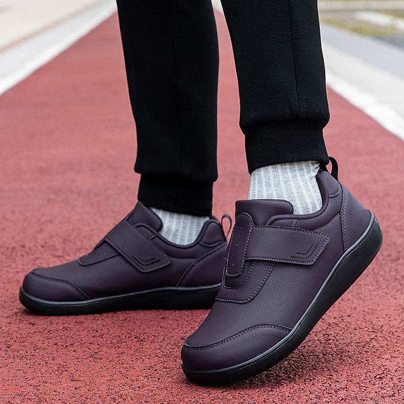 Spring and Autumn Velcro Round-Toe Parents' Travel Walking Shoes Daily Low-Top Couple Large Size Sports All-Season Hiking Shoes