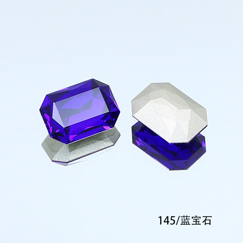 東洲クリスタル14*10長方形八角形ネイルアート尖底ラインストーンK9ガラスラインストーンDIY装飾品アクセサリー衣料品材料|undefined