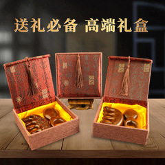 檀木头皮按摩梳子套装母亲节送长辈礼盒装经络梳子排骨木梳伴手礼