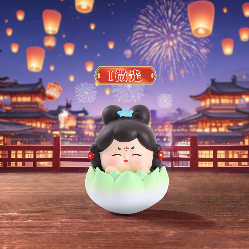 新款国风古典唐宫赋不倒翁小姐姐小号摆件创意桌面摆件送朋友礼物|undefined