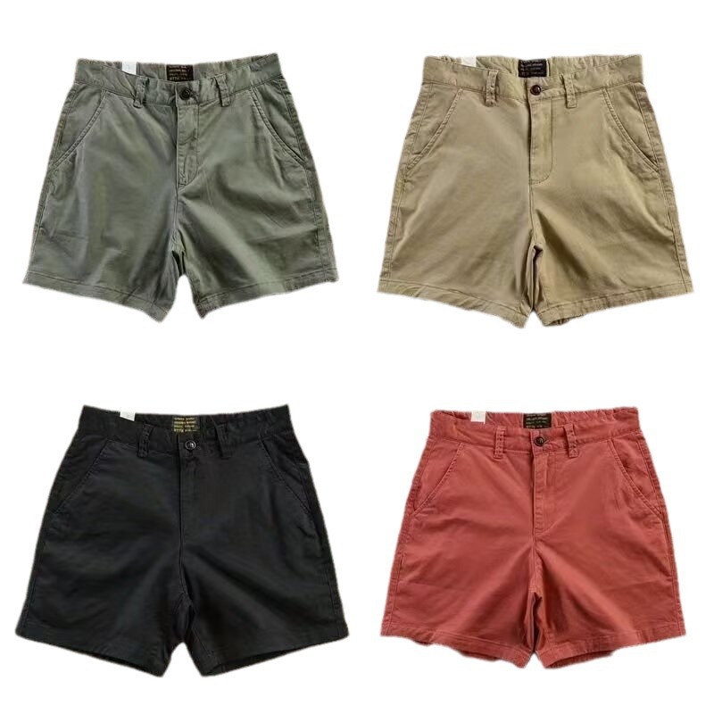 Cross-border Summer Casual Shorts Men's Slim-fit Straight Pants Men's Three-point Shorts Men's Trendy All-match Quad Pants