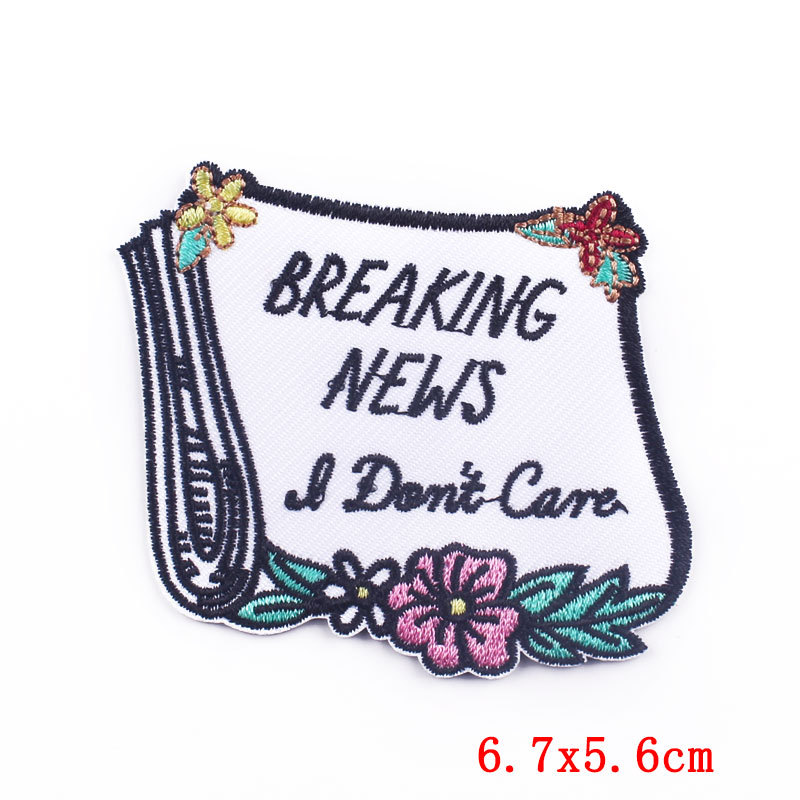 Simple Style Style 1 Piece Simple Style Letter Black Clothing Sticker Patches