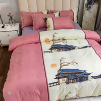 Nantong Fleina четыре комплекта оптовые китайские ветровые шлифовальные хлопчатобумажные простыни