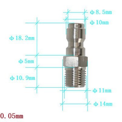 接头为1/4快接，适于国内快接的水枪joint connector is 1/4 fast