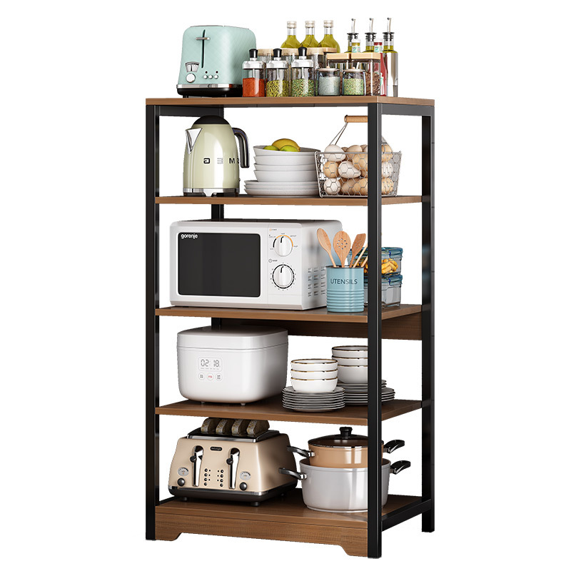 Estante de cocina piso multi-capa hogar multi-función de almacenamiento Gabinete aparador gabinete preparación de alimentos estante de almacenamiento