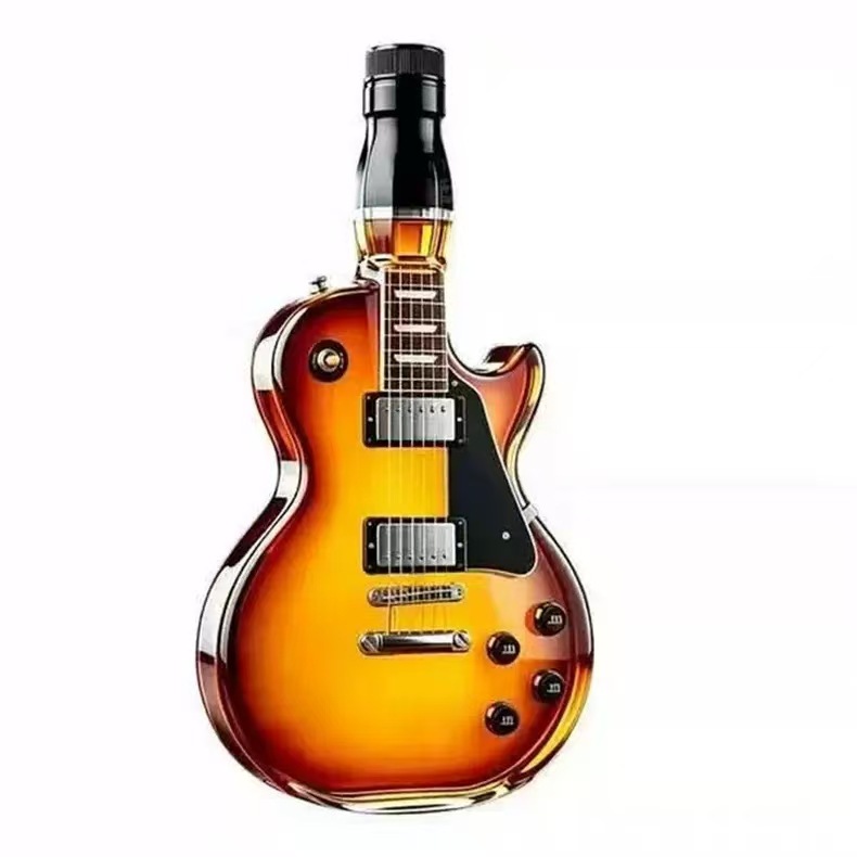 Botella de Vidrio para Whisky Forma de Guitarra de Vidrio de Borosilicato para Whisky image 24