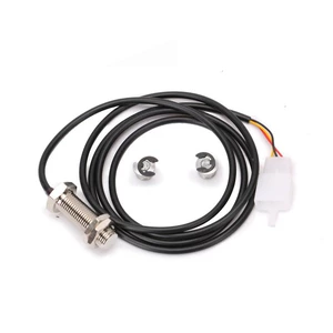 1X Sensor Line Cable+ 2X Magnet Motorcycle Digital Atv Odometer Speedometer Tachometer Sensor