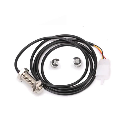 1X Sensor Line Cable+ 2X Magnet Motorcycle Digital Atv Odometer Speedometer Tachometer Sensor