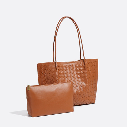 Fashionable Minimalist Large Capacity Hand-woven Tote Bag New Leisure Texture Versatile Commute Shoulder Bag for Women