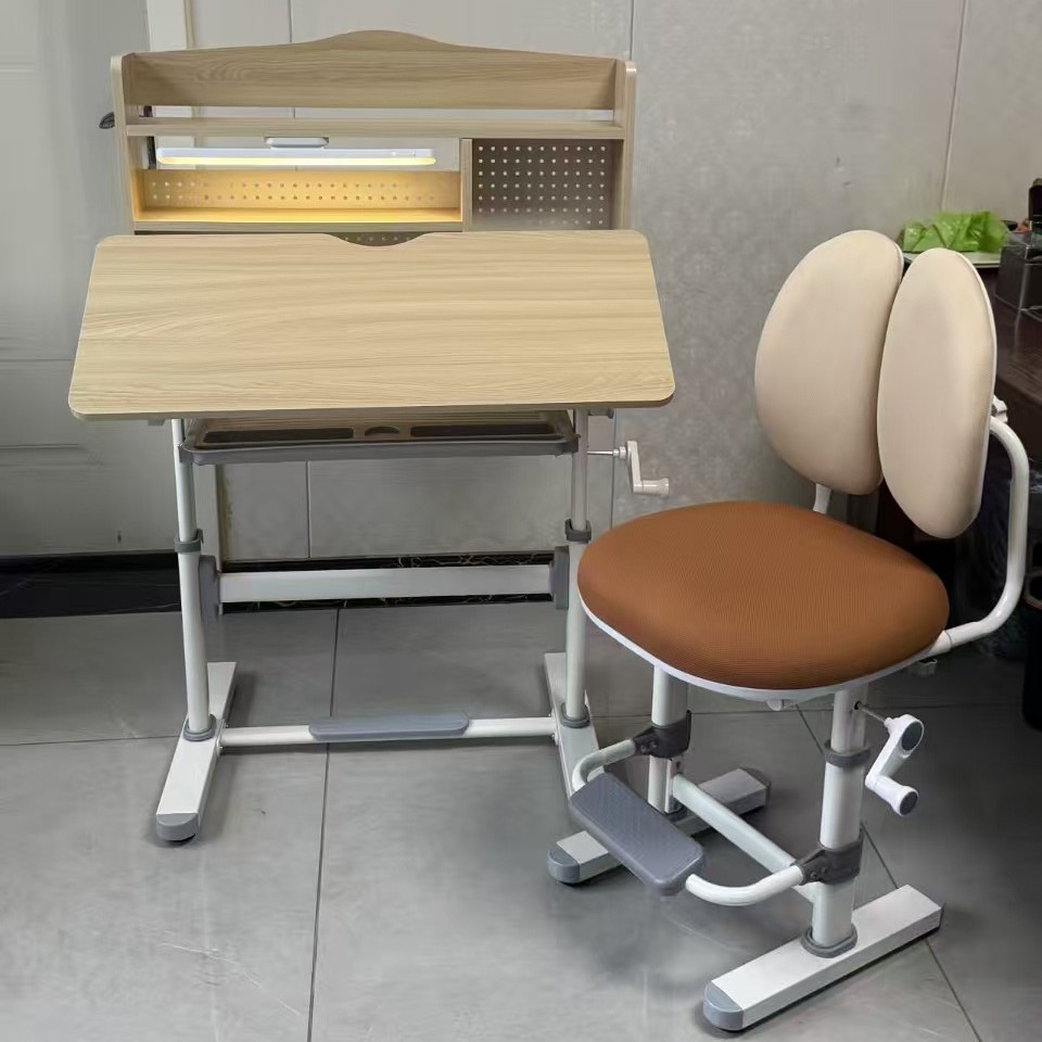 学习桌小学生书桌儿童写字桌可升降调节桌椅批发家用儿童学习桌椅