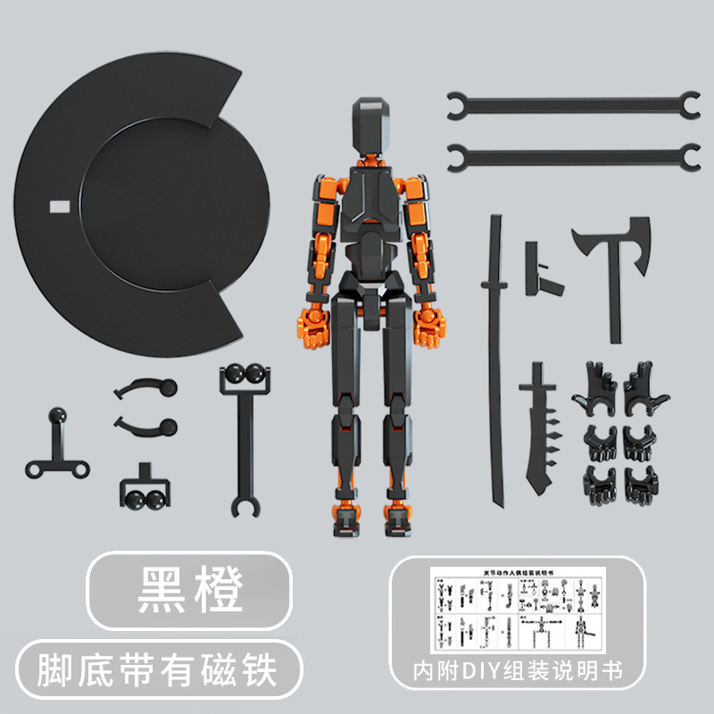 Juguete de modelo multiarticulable multi-mórfico transfronterizo ángel articulado humano descomprimido robot de quinta generación