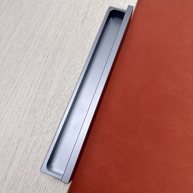 加厚1米超長暗裝G型拉手內嵌入式隱形暗藏衣櫃門抽屜輕奢高櫃把手