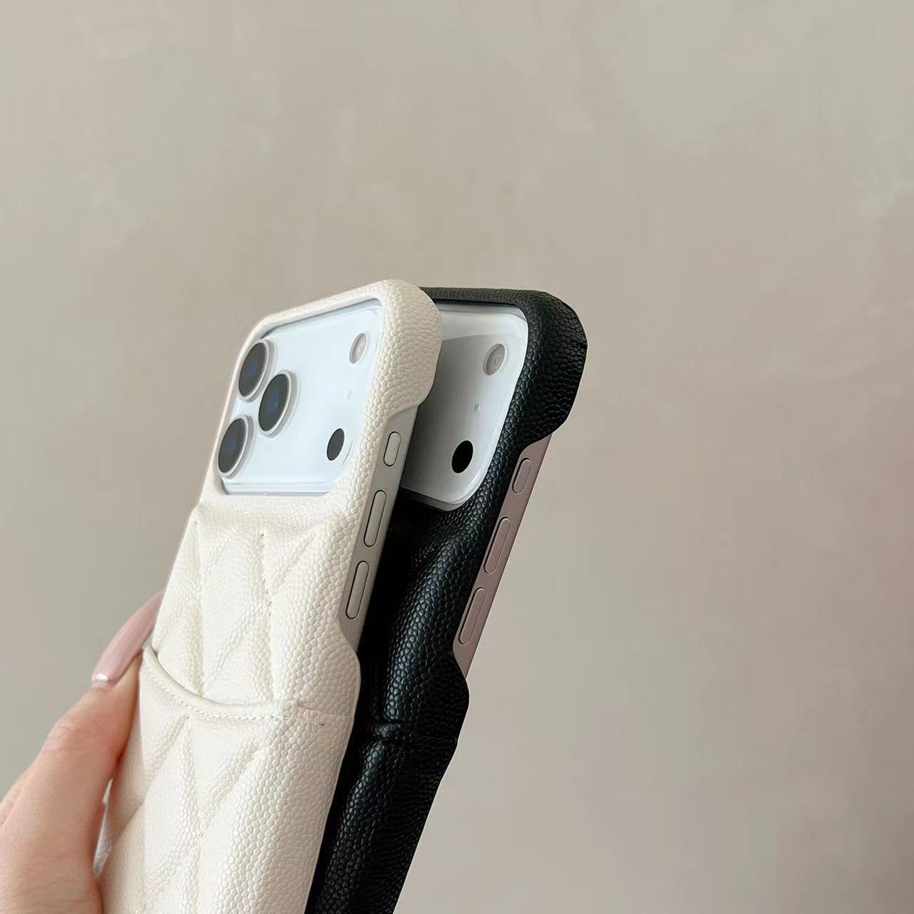 European And American Light Luxury IPhone Max Compatible With 16 Pro Card Slot Case 17 Air Protective Cover 15_voghion.com