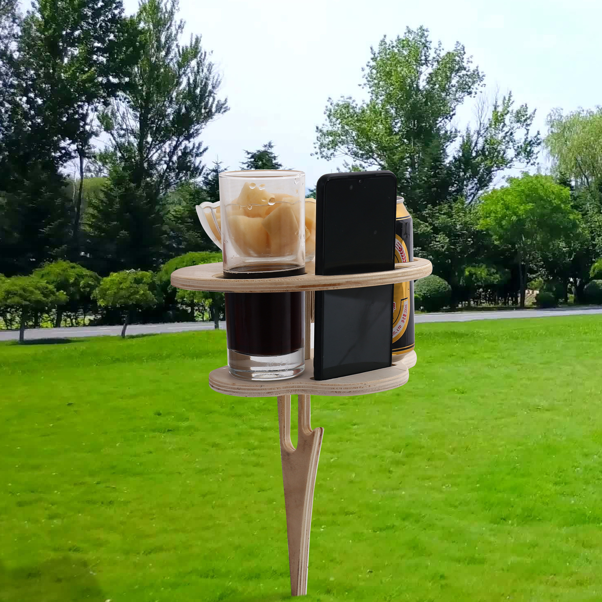 Mesa de vino al aire libre Mesa de vino plegable portátil al aire libre Mesa de vino de playa al aire libre