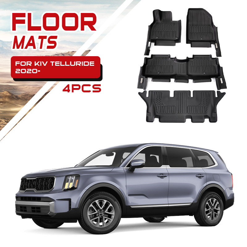 TXR para Kia Telluride alfombrilla de coche Tpe Floor Mat especial 5D antideslizante protección del pie