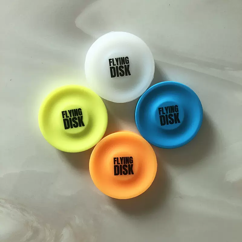 亚马逊运动型硅胶飞盘户外弹射迷你硅胶小飞盘硅胶宠物儿童小飞盘