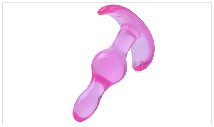 Mini TPE Anal Plug Set with Beaded Design, Pink and Black Options — detail image 33