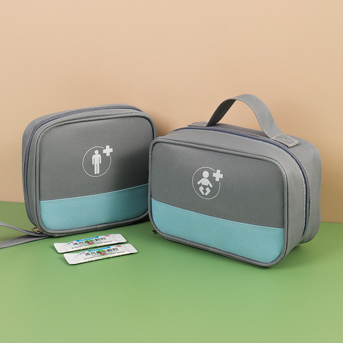  New Outdoor Medical Bag Epidemic Prevention Household Medicine Storage Bag Portable Oxford Cloth Handheld First Aid Kit