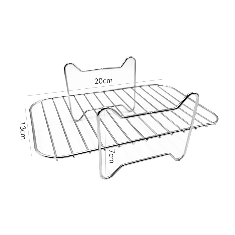 Accesorios para parrillas para freidoras de aire, parrillas para barbacoa, parrillas de acero inoxidable, parrillas al vapor, brochetas rectangulares de doble olla, parrillas para barbacoa
