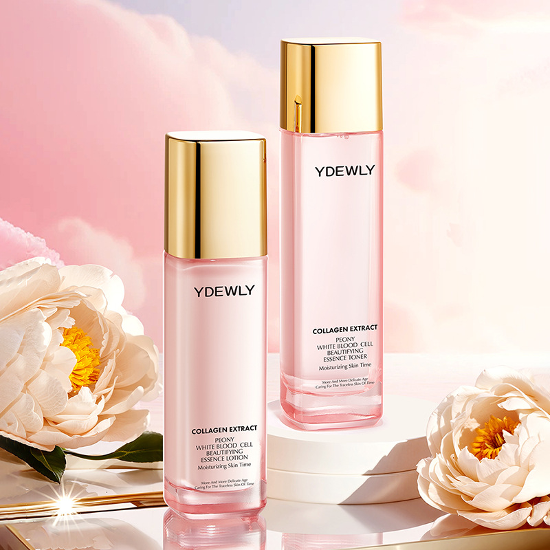 Aiweiya Peony Collagen Lotion Set Hidratante Hidratante Cuidado de la Piel Tónico Loción al por mayor image 4