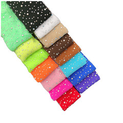 Cross-border European and American children's socks, rhinestone small children's socks, fishing net socks, fashion with rhinestones, lace-up socks, lace-up socks, colorful socks 