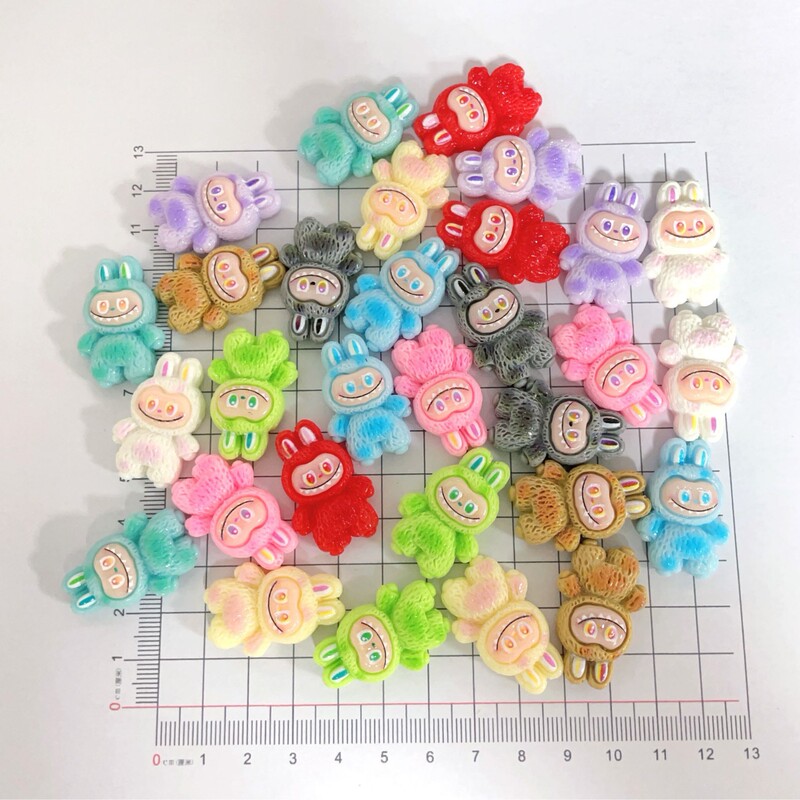 新しい漫画ぬいぐるみテクスチャラブ樹脂アクセサリー diy クリーム接着剤手作りパッチ携帯電話キーホルダーぶら下げ|undefined
