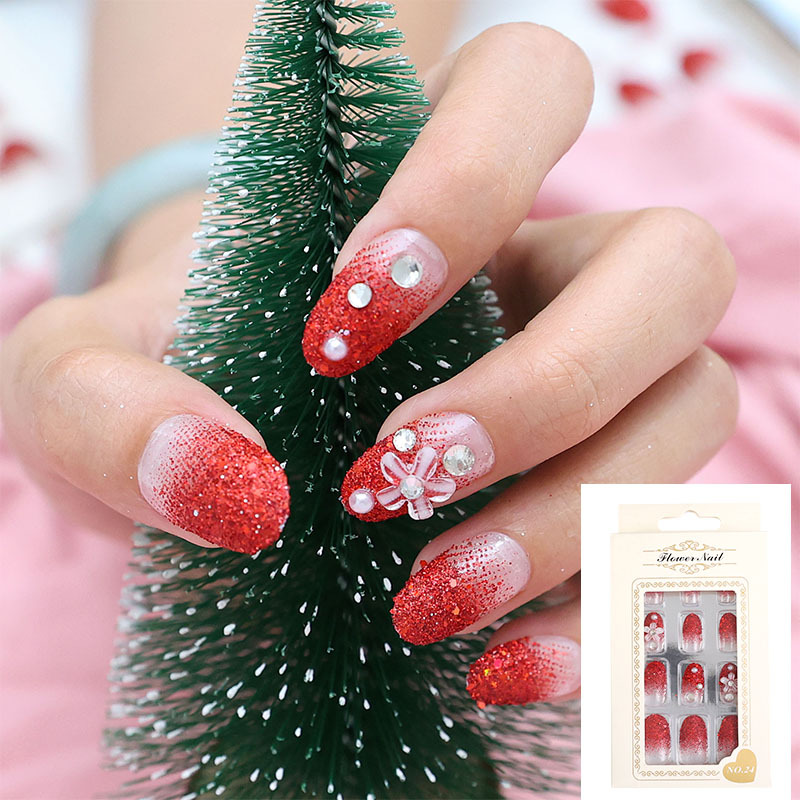 Amazon popular desgaste de uñas francés de alto grado corto parche de uñas se puede usar repetidamente parche de uñas falso extraíble