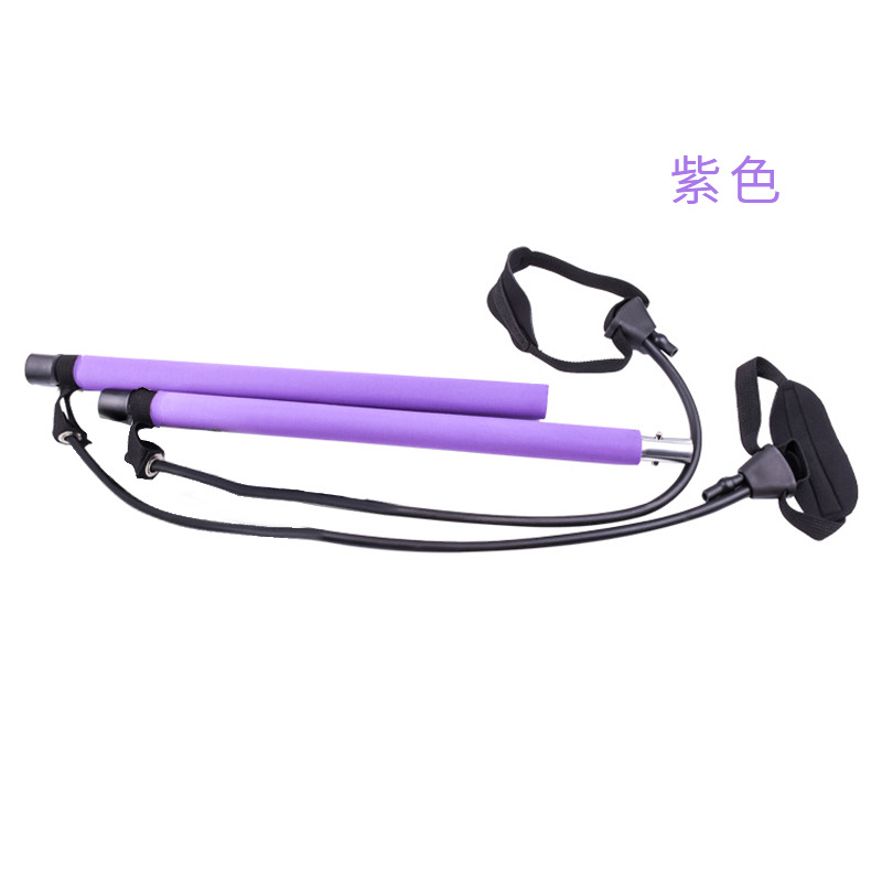 Ajustable pilates stick yoga fitness body building tensión interior dispositivo multifuncional desmontable pilates varilla