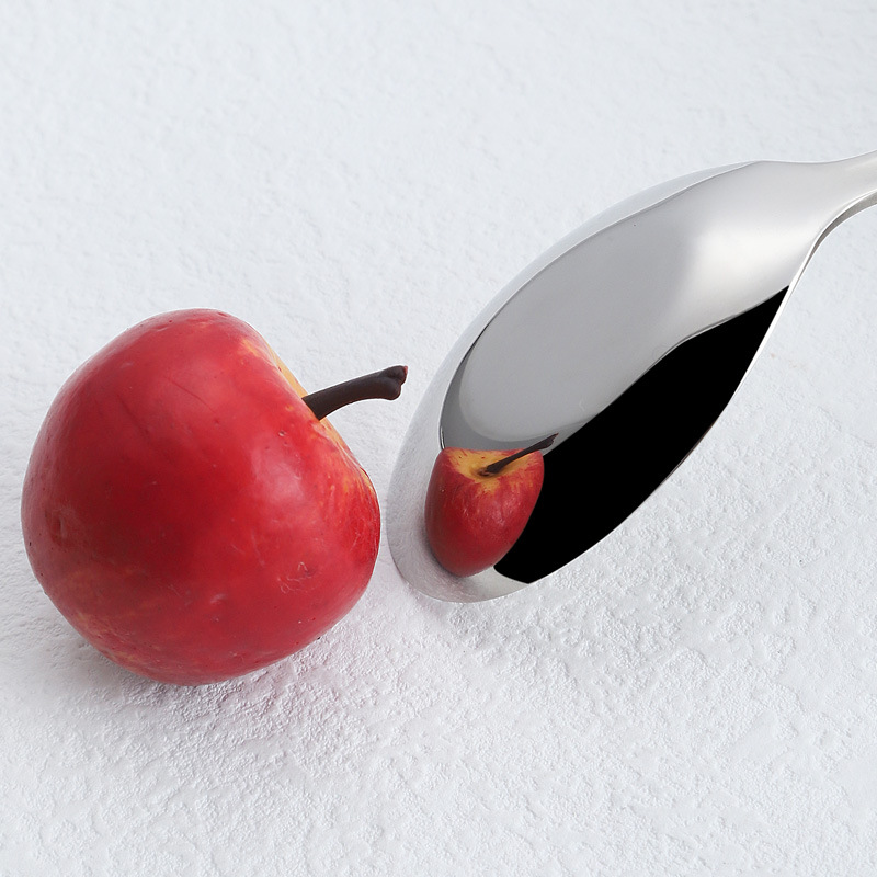 Cuchara plana de acero inoxidable 304 Cuchara de acero inoxidable chino Cuchara de comedor restaurante vajilla para el hogar cuchara