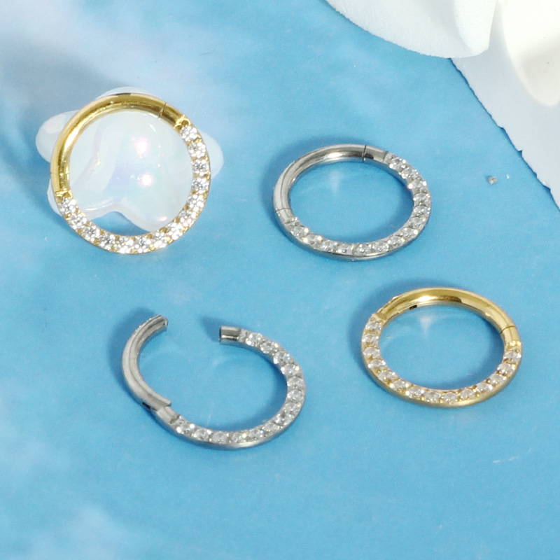 Labret piercing jewelry detail image